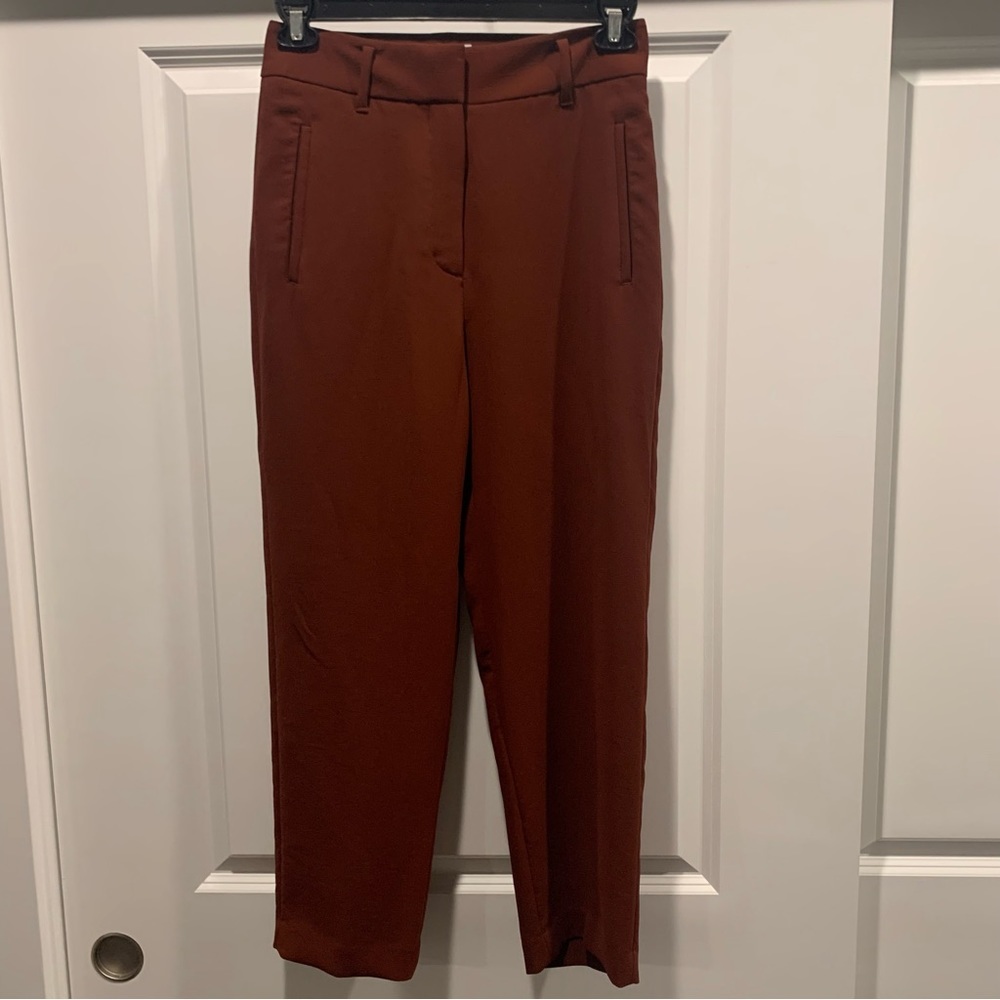 Chocolate brown trousers Wilfred size 8